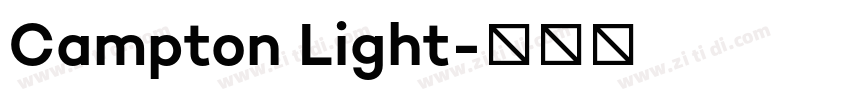 Campton Light字体转换